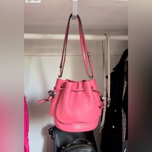 Coach Strawberry pebbled leather Petal Bag